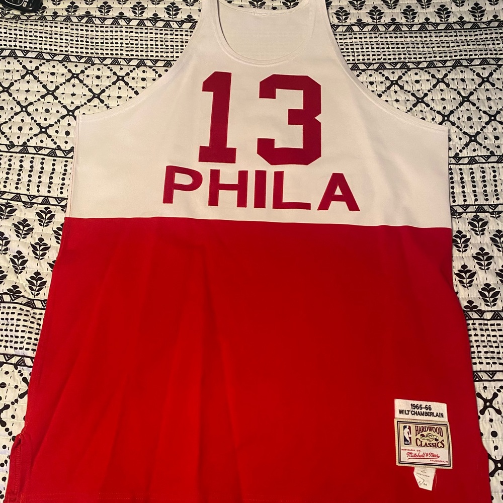 Mitchell & Ness 76ers throwback jersey